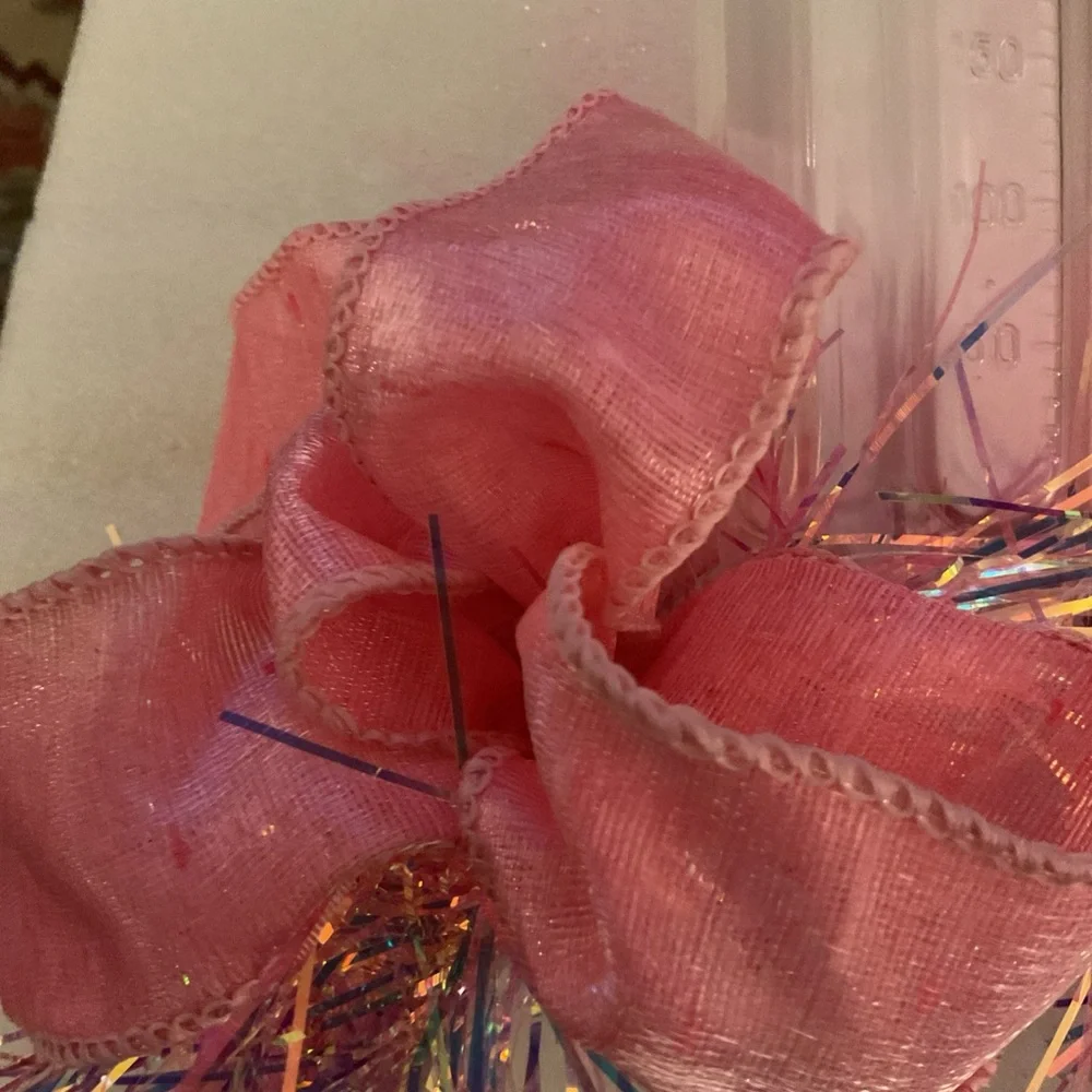 Baby Girl Shower Adorable Mother to Be Headband~Bottle, rattles, Garland, tulle!